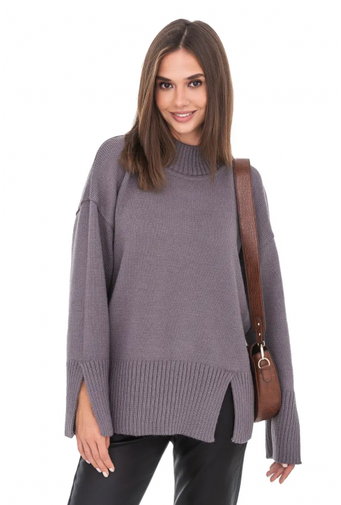 Oversize Knit Sweater Grey