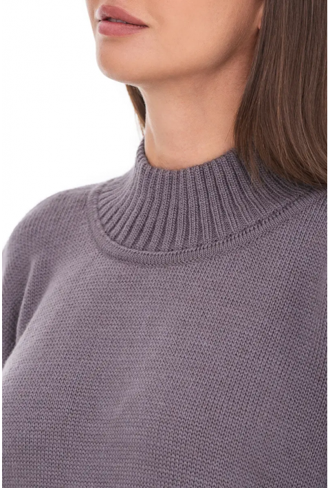 Oversize Knit Sweater Grey