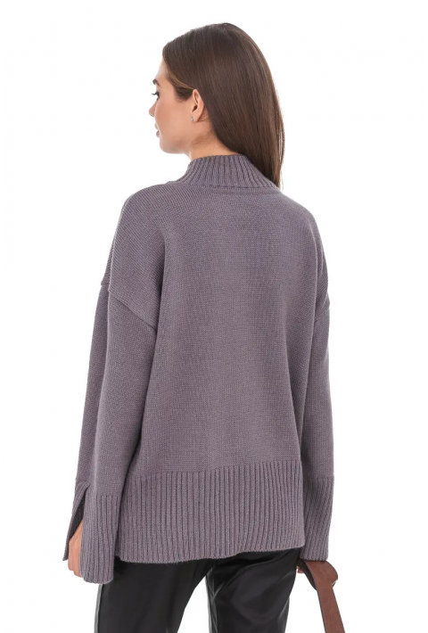 Oversize Knit Sweater Grey