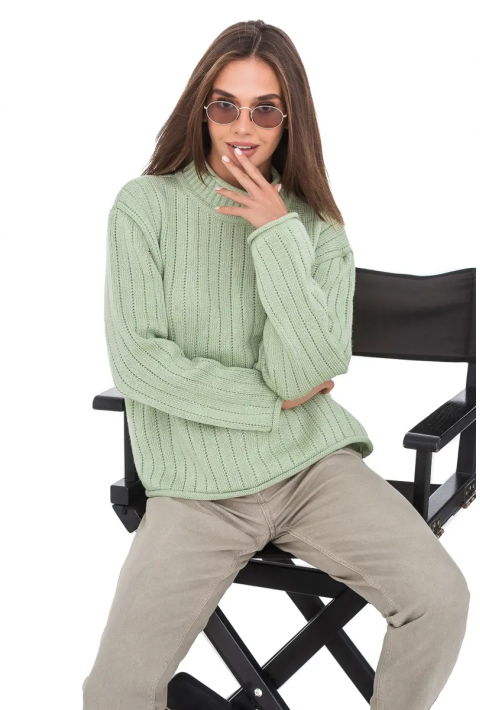T-neck Knit Jumper