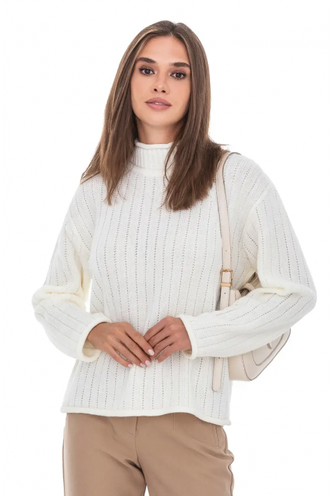 T-neck Knit Jumper