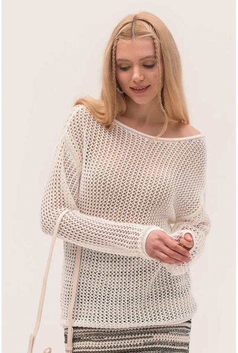 Openwork Knit Sweater Eco Colletion