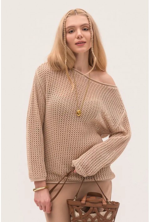 Openwork Knit Sweater Eco Colletion