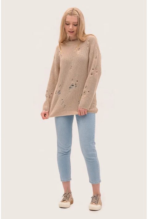  Knit Sweater Eco Collection Beige