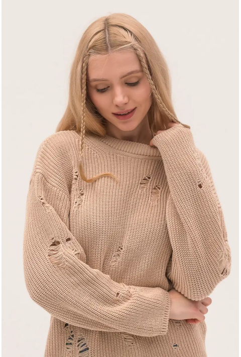  Knit Sweater Eco Collection Beige