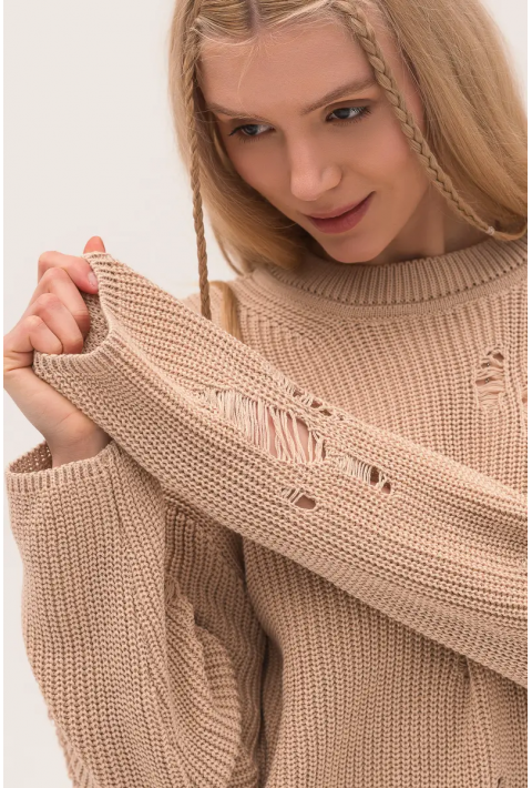  Knit Sweater Eco Collection Beige