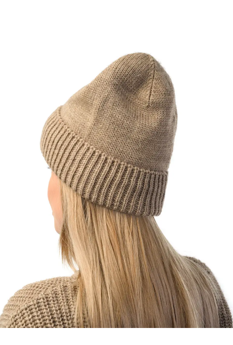 Wool Knit Hat Sand