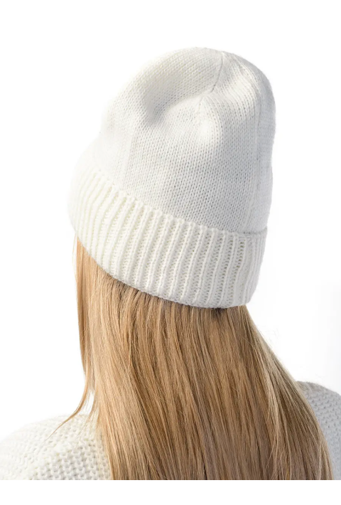 Wool Knit Hat Cream