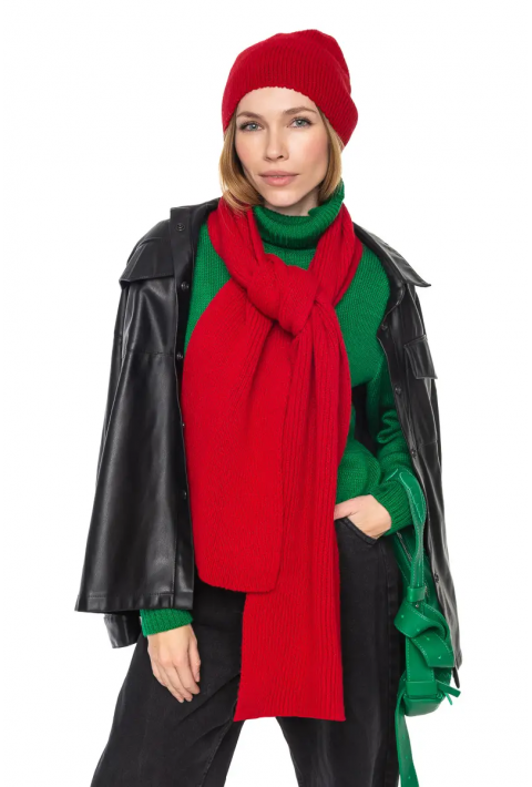Knit Hat Red