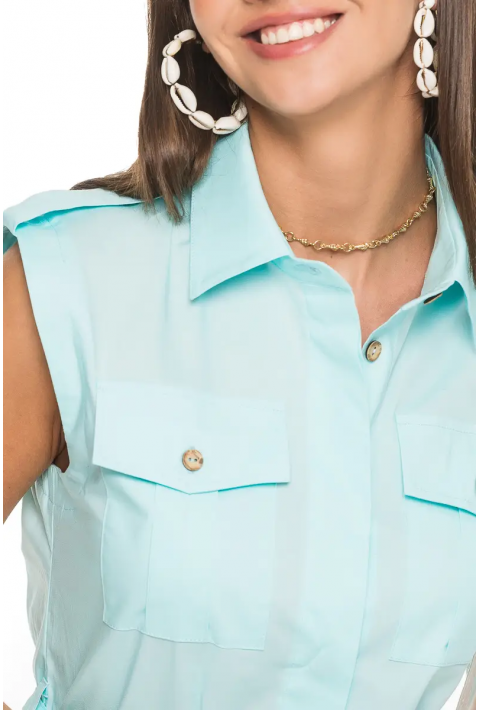 Knit Dress Light blue