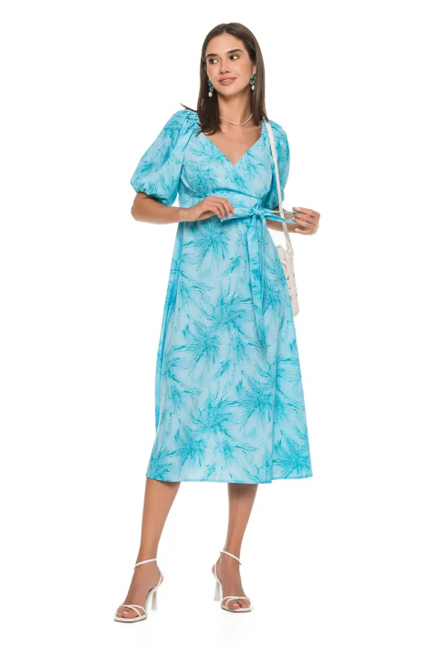 Knit Dress Light-blue