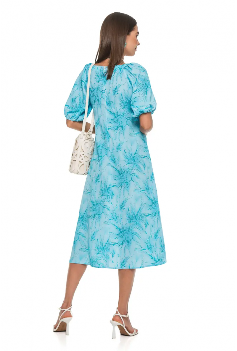 Knit Dress Light-blue