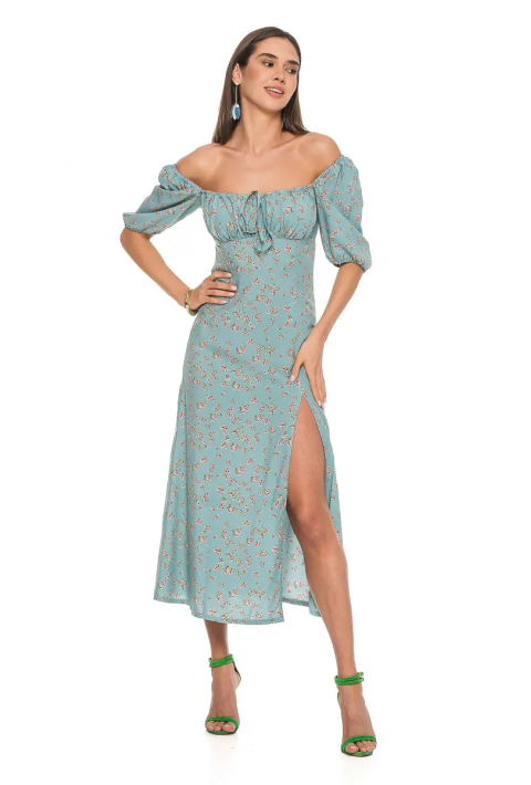 Knit Dress Green