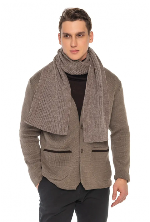 Wool Knit Scarve Sand