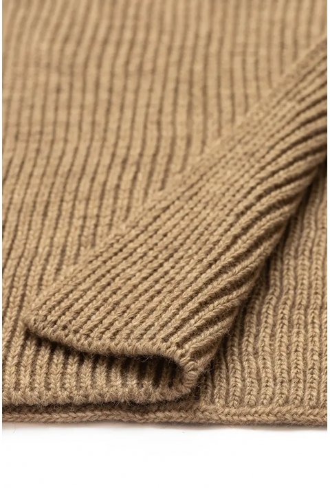 Wool Knit Scarve Sand