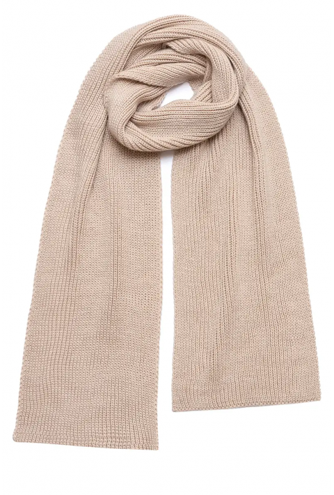 Wool Knit Scarve Beige