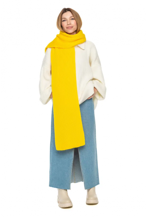Wool Knit Scarve Yellow