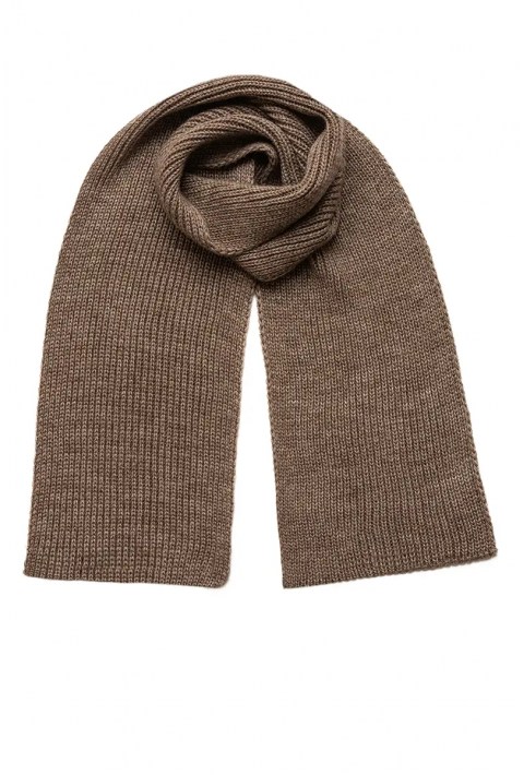 Soft-Touch Wool Knit Scarve Sand