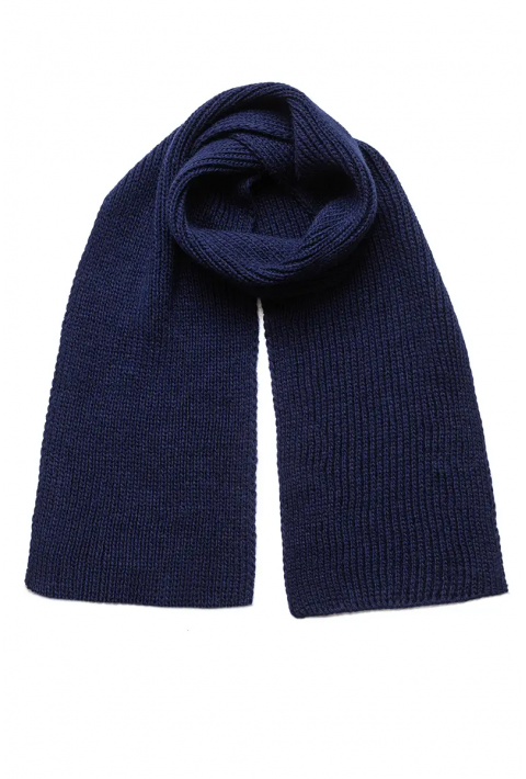Soft-Touch Wool Knit Scarve Blå