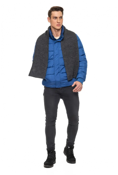 Soft-Touch Wool Knit Scarve Grey