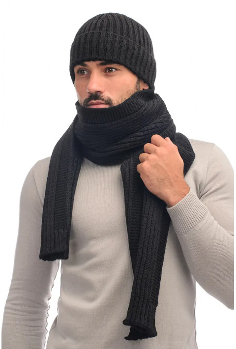 Wool Knit Hat and Scarve