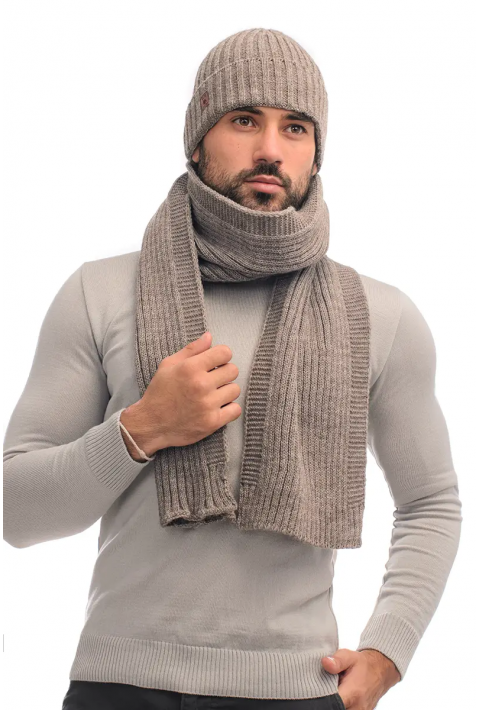 Wool Knit Hat and Scarve