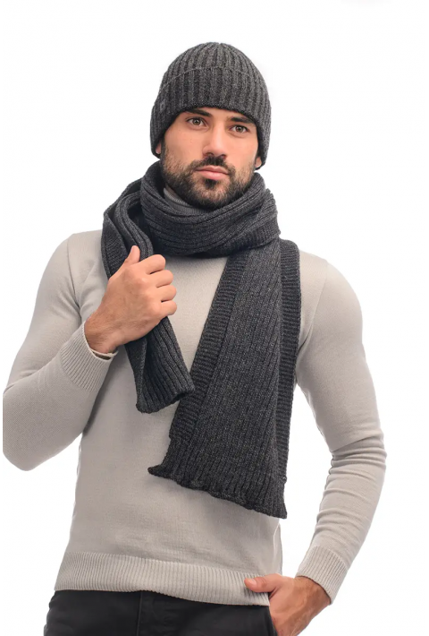 Wool Knit Hat and Scarve