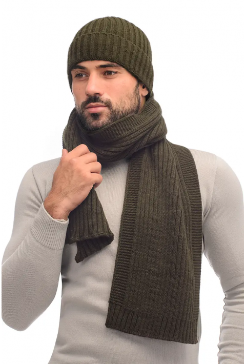 Wool Knit Hat and Scarve