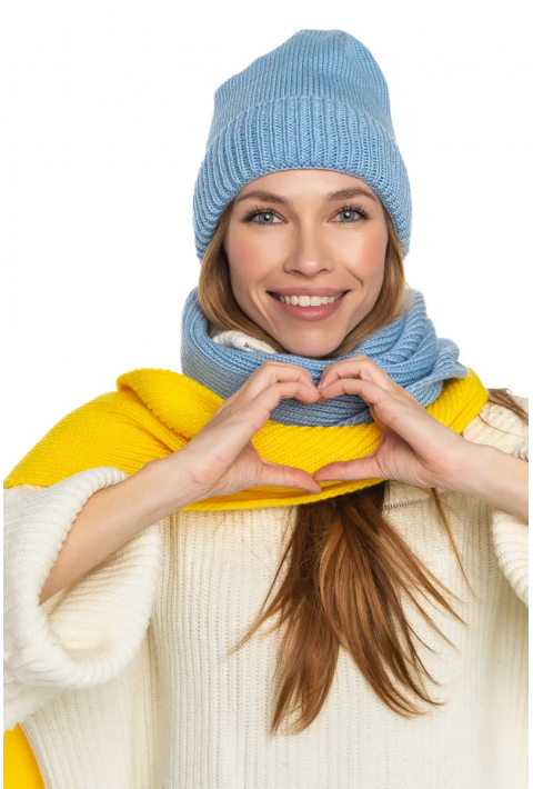 Wool Knit Hat and Scarve