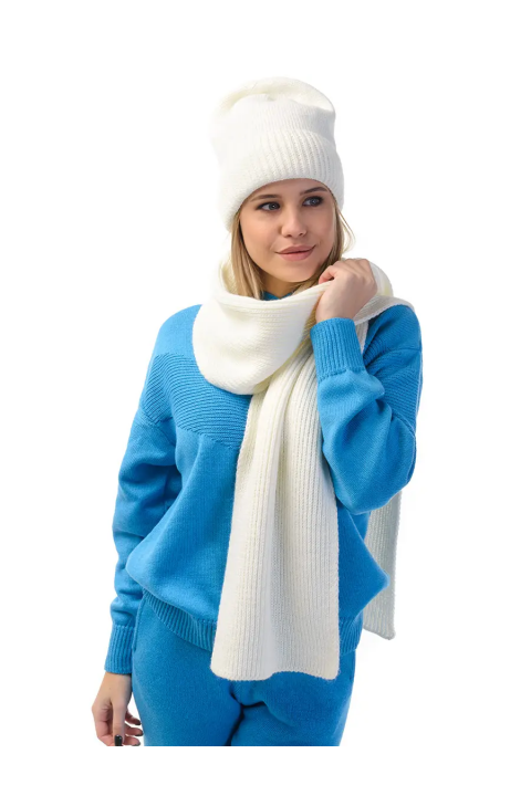 Wool Knit Hat and Scarve
