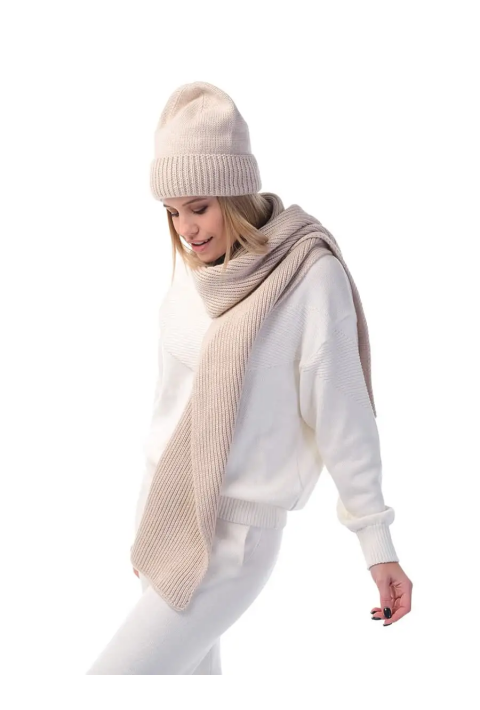Wool Knit Hat and Scarve
