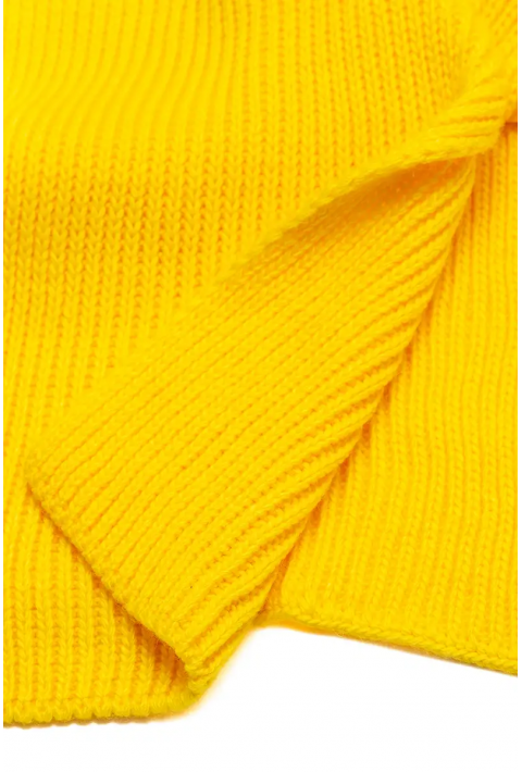 Wool Knit Hat and Scarve Yellow