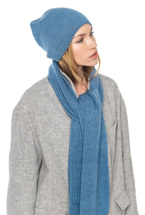 Wool Knit Hat and Scarve Jeans