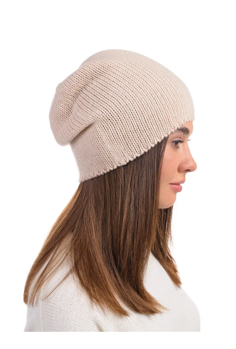 Wool Knit Hat and Scarve Rose