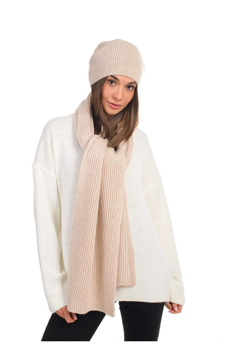 Wool Knit Hat and Scarve