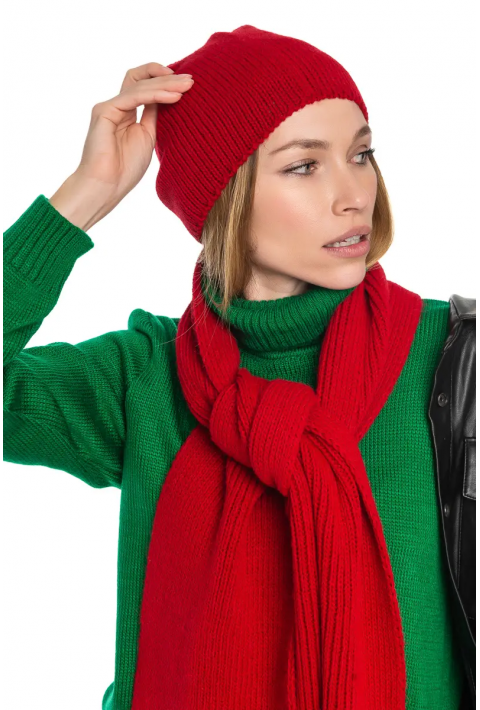 Wool Knit Hat and Scarve