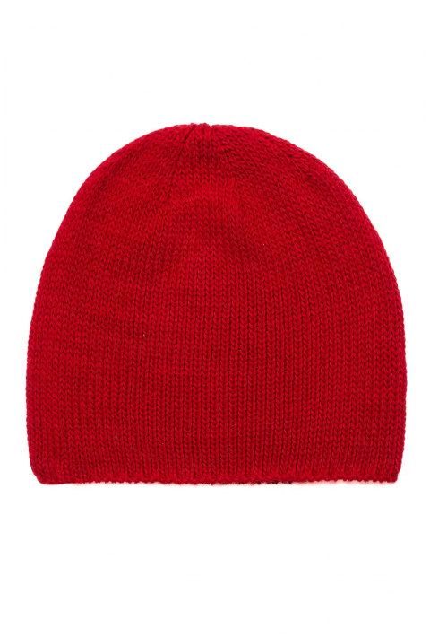 Wool Knit Hat and Scarve Red