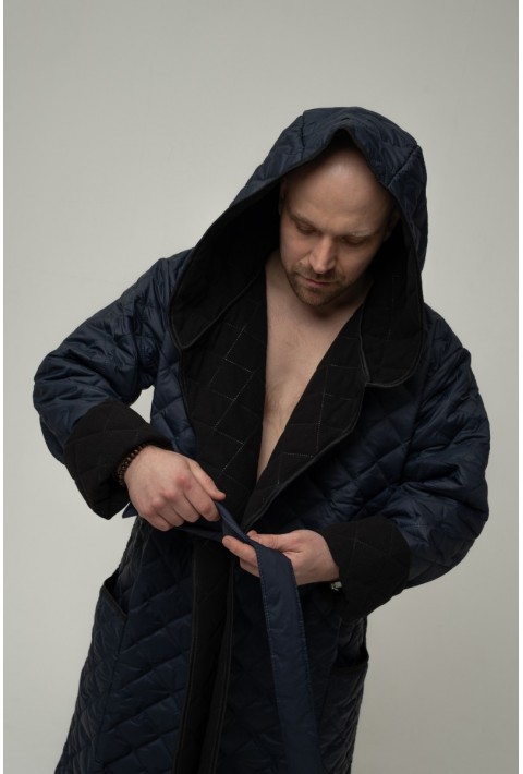 Windproof Bathrobe Dark blue