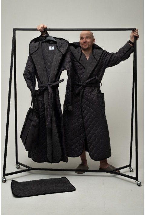 Windproof Bathrobe Grey