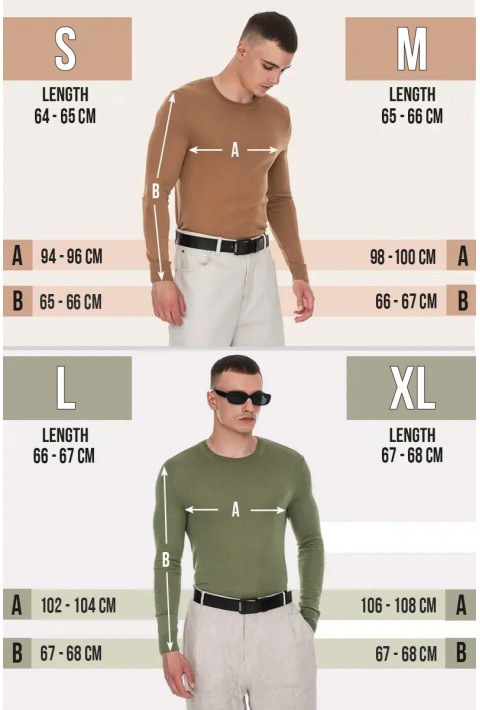 O-neck Knit Sweater Brun