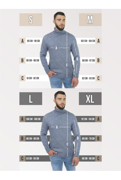 Soft Touch T-neck Knit Jumper Jeans