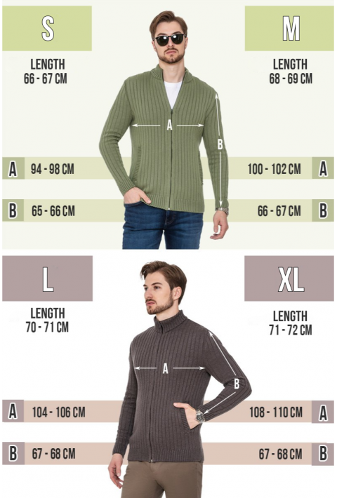 Soft Touch Zip Knit Cardigan Olive