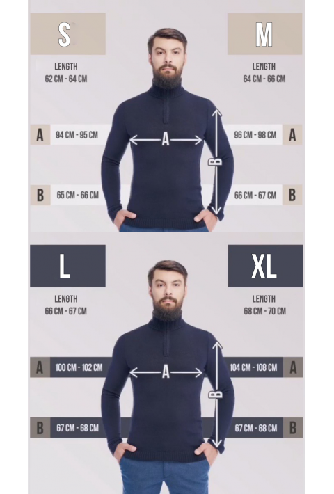 T-neck Zip Knit Sweater Grey