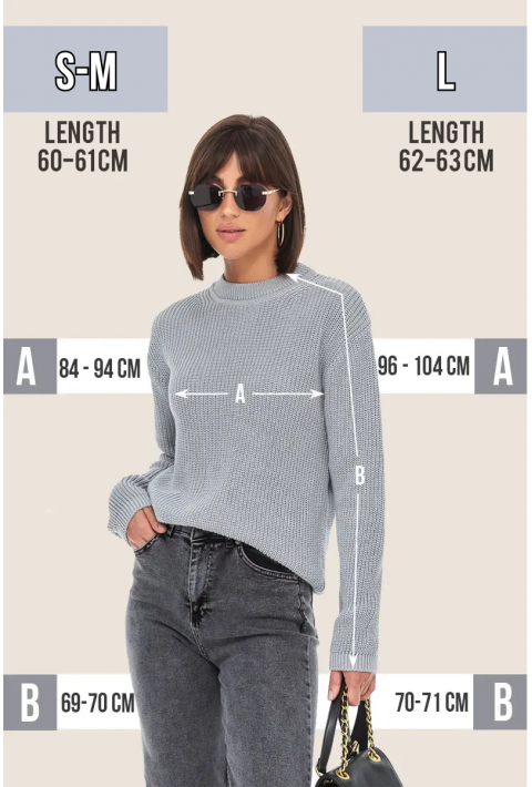 Loose Knit Sweater Grey