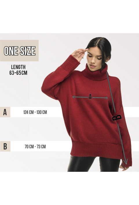 Loose Knit Sweater Rød