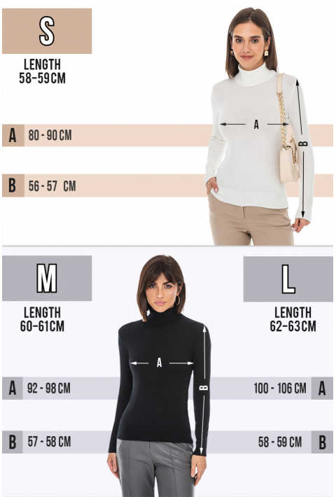 T-neck Knit Jumper Black