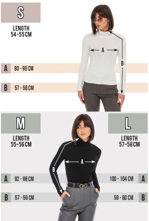 T-neck Knit Jumper Black