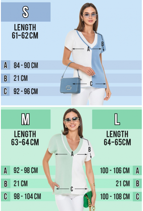 Knit T-Shirt Lyseblå