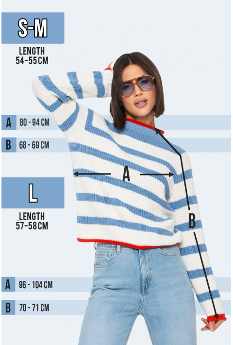 T-neck Knit Jumper Creame