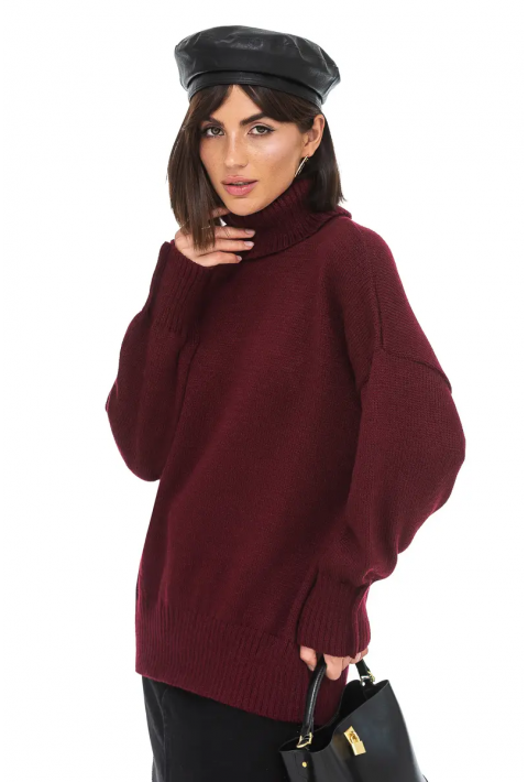 Loose Knit Sweater Bordeaux